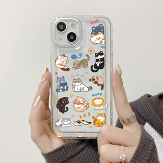 Yiki|เคสโทรศัพท์มือถือแบบนิ่ม TPU ใส ลายการ์ตูนแมวน่ารัก สําหรับ Huawei Honor X9A X9 X8 X7 X5 X40 X20 X10 X30i X30 X50i X40 GT