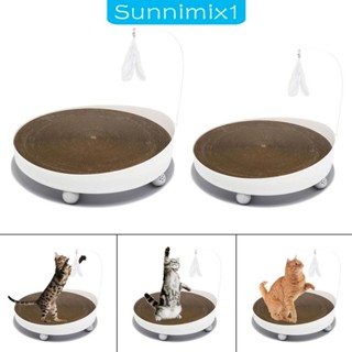 [Sunnimix1] ของเล่นกระดานข่วนขนนก สําหรับแมว