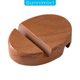 [Sunnimix1] ขาตั้งโทรศัพท์มือถือ แบบไม้ น้ําหนักเบา อุปกรณ์เสริม สําหรับตั้งโต๊ะ ของขวัญวัน