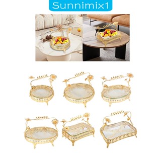 [Sunnimix1] ถาดใส่ผลไม้แห้ง อเนกประสงค์ หรูหรา สําหรับห้องครัว งานแต่งงาน