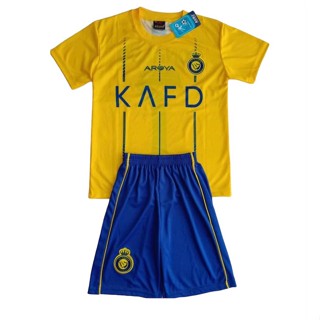 ล่าสุด!!! ใหม่ล่าสุด AL NASSR Ball JERSEY ชุดสูท สําหรับเด็กผู้ชาย เด็กผู้หญิง LGA ARB.