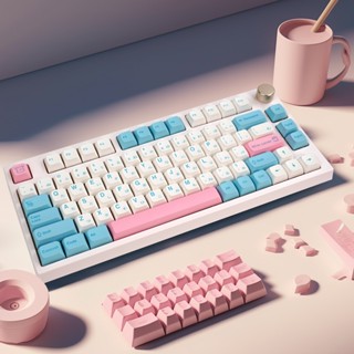 MK80 Max 75%  Mechanical Keyboard Hot-swappable 3-mode Bluetooth 5.0/Wireless 2.4G/Wired RGB with 80-key South Facingคีย์บอร์ดไร้สาย บลูทูธ 5.0 3 โหมด 2.4G มีสาย RGB พร้อม 80 คีย์