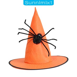 [Sunnimix1] หมวกแม่มด สไตล์โมเดิร์น สําหรับตกแต่งปาร์ตี้ฮาโลวีน