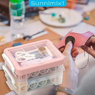 [Sunnimix1] ชุดกล่องจัดเก็บอุปกรณ์เย็บผ้า 30 ชิ้น