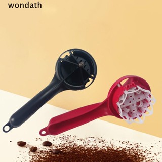 Wonda แปรงขัดคาเฟ่ 57-59 มม. หัวเปลี่ยนได้ สีแดงกาแฟ|แปรงซิลิโคน ด้ามจับพลาสติก สําหรับชงกาแฟ|หัวชง