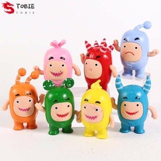 Tobie Oddbods ตุ๊กตาฟิวส์ PVC รูปปั้นอนิเมะ Pogo น่ารัก ของเล่นสําหรับเด็ก