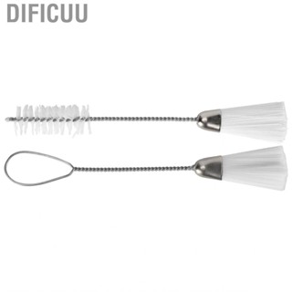 Dificuu 2pcs Cake Nozzles Cleaning Brush Tools Decorators Nylon Hair Brushes