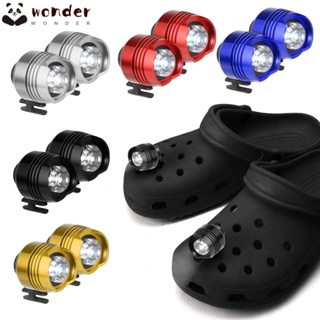 Wonder ไฟหน้า ขนาดเล็ก สําหรับตกแต่งรองเท้า Crocs ตั้งแคมป์ วิ่ง