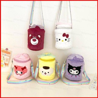 Ere1 Sanrio Kuromi Lotso HelloKitty กระเป๋าสะพายไหล่ ทรงกระบอก ความจุขนาดใหญ่ แฟชั่น