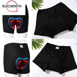 Suchenth กางเกงชั้นใน ขาสั้น เสริมแผ่นเจล สําหรับขี่จักรยาน เล่นกีฬา
