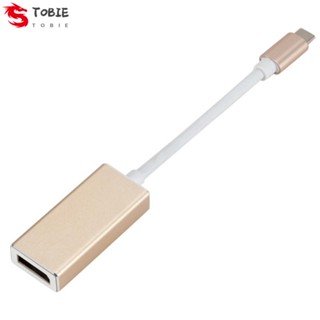 Tobie อะแดปเตอร์แปลง Type-C เป็น DP 10Gbps Type-C เป็น DP Type-C เป็น Mini DP สําหรับโปรเจคเตอร์ HDTV มอนิเตอร์