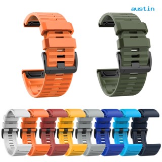 [AY] สายนาฬิกาข้อมือซิลิโคน 26 มม. สําหรับ Garmin Fenix 6X 5X 3 HR D2 Bravo