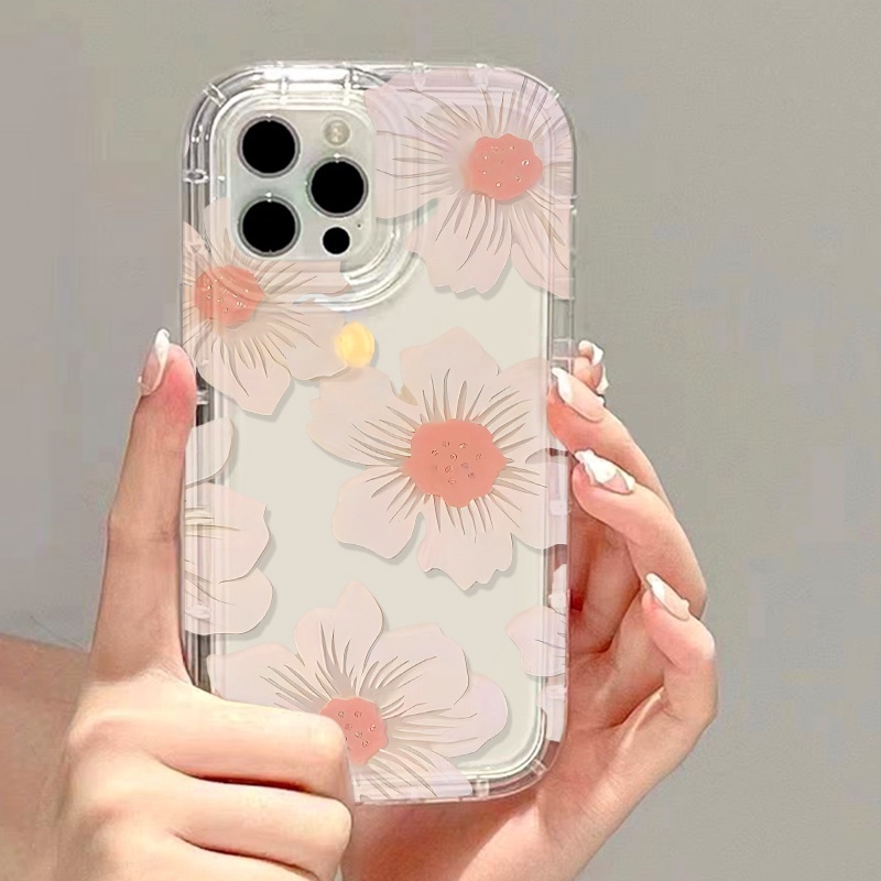 สำหรับ for iPhone 16 11 13 14 15 12 Pro Max 6 7 8 Plus X XR XS MAX SE เคสนิ่มใสถุงลมนิรภัยกันกระแทกการ์ตูนน่ารัก