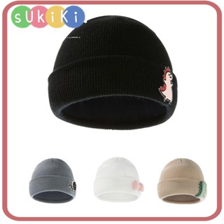 Sukiki หมวกบีนนี่ ฮิปฮอป นุ่ม อบอุ่น สําหรับเด็กผู้ชาย เด็กผู้หญิง อายุ 1-4 ปี