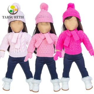 Tarsureth เสื้อผ้าตุ๊กตา กระโปรง กางเกง ผ้าพันคอ แฟชั่นคริสต์มาส DIY สําหรับเด็กผู้หญิง