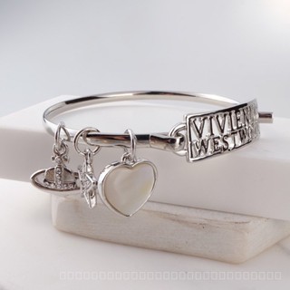 0830YWTS British Queen Mother Vivienne Weiweian Love Letter Bracelet Natural Shell Saturn Bracelet Personality European and American ZPWZ