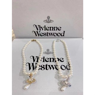0830YWTS Queen Mother of the West Weiweian Vivienne Three-Dimensional Saturn Three-Dimensional Water Drop Pearl UFO Necklace Necklace Pendant 9K1L