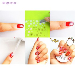 Brightstar ใหม่ สติกเกอร์ ลายการ์ตูนบาร์บี้ เจ้าหญิง สําหรับตกแต่งเล็บ ของขวัญ