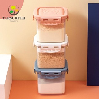 Tarsureth เครื่องจ่ายนมผง แบบใส ปลอด BPA ขนาดพกพา พร้อมช้อนตัก 600 มล. สําหรับเดินทาง