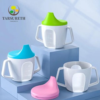 Tarsureth ขวดน้ําดื่ม PP กันรั่ว 3 สี พร้อมที่จับคู่ สําหรับเด็ก