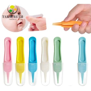 Tarsureth คีมพลาสติก หัวกลม 6 สี 10 ชิ้น สําหรับทําความสะอาดเด็กทารก