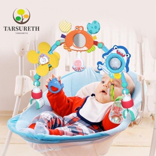 Tarsureth ของเล่นเด็ก ซุ้มล้อพลาสติก แบบหมุนได้ มีเสียงเพลง สําหรับแขวนรถเข็นเด็ก