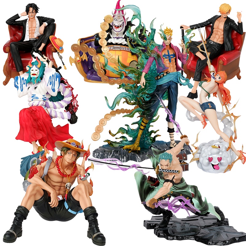 ใหม่ ฟิกเกอร์ Pvc วันพีช Ace Zoro Sanji Nami Moria Yamato ของเล่นสะสม สําหรับเด็ก