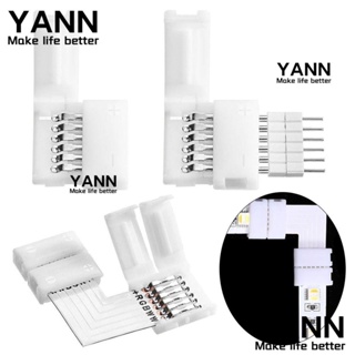 Yann1 แถบเชื่อมต่อสายไฟ LED รูปตัว L 6PIN พลาสติก 3 ชิ้น