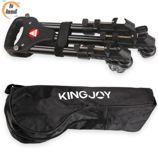 【IS】KINGJOY Vx-600 ขาตั้งกล้องโลหะ สามล้อ แบบมืออาชีพ พร้อมฐานรอก สําหรับกล้องวิดีโอ