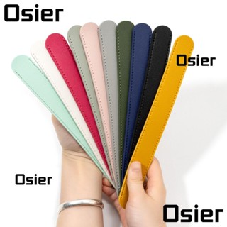 Osier1 สายคล้องกระเป๋า หนัง PU กันลื่น ปรับได้ คุณภาพสูง สีพื้น แบบเปลี่ยน สําหรับกระเป๋าผู้หญิง DIY 2 ชิ้น