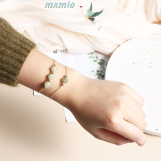 Mxmio สร้อยข้อมือโซ่ แฮนด์เมด สไตล์เรโทร นําโชค สําหรับผู้หญิง