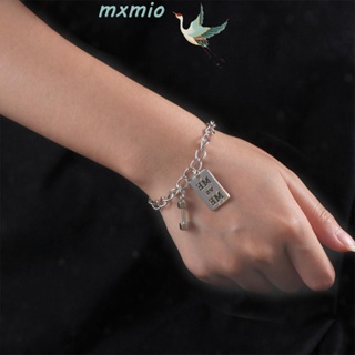 Mxmio สร้อยข้อมือ ดัมเบล สไตล์ฮิปฮอป ปรับได้ เครื่องประดับ สําหรับผู้หญิง ของขวัญ