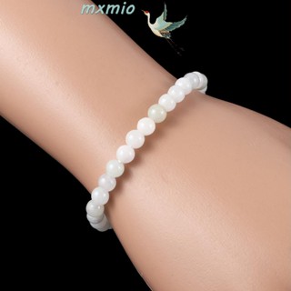 Mxmio สร้อยข้อมือ ประดับลูกปัดหยก เส้นผ่าศูนย์กลาง 5-6 มม.