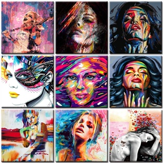 Oil Painting By Numbers Girls Diy On Canvas With Frame Handmade Drawing Paints For Adults Picture Coloring By Number Decoration