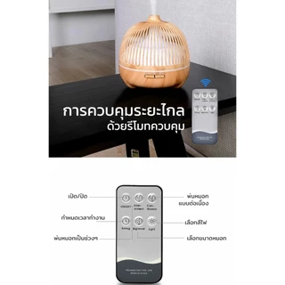 เครื่องพ่นไอน้ำ กรงนก 550ml Aroma Diffuser เพิ่มความชื้นในอากาศตั้งเวลาได้ Humidifier อโรม่า
