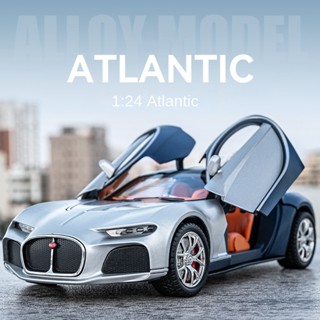 โมเดลรถยนต์จําลอง Zhi Bugatti Atlantic ขนาด 1:24 ของเล่นสําหรับเด็ก