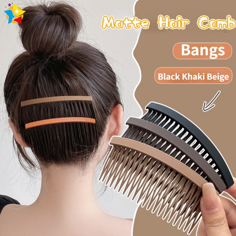 กิ๊บติดผมหน้าม้า เนื้อแมตต์ แบบยาว เครื่องประดับ สําหรับผู้หญิง