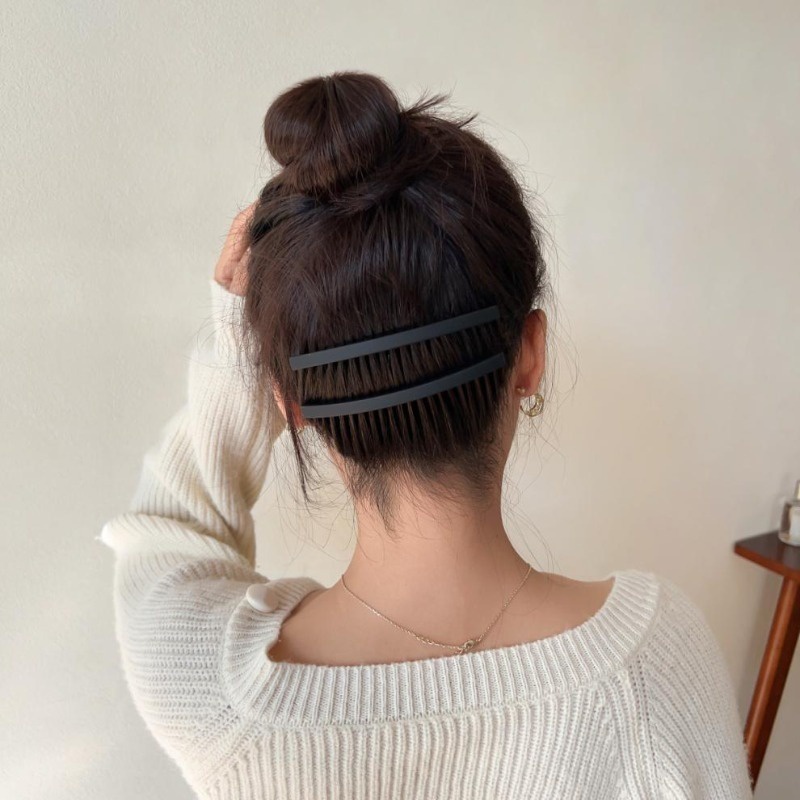 กิ๊บติดผมหน้าม้า เนื้อแมตต์ แบบยาว เครื่องประดับ สําหรับผู้หญิง - รูปที่ 2