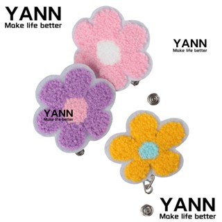 Yann1 ม้วนผ้า ปักลายดอกไม้ หลากสี ยืดหดได้ 360 องศา 9 ชิ้น° สํานักงานหมุน