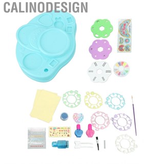 Calinodesign Kids Nail Art Salon Set  Polish Toy Easy To Clean for Party