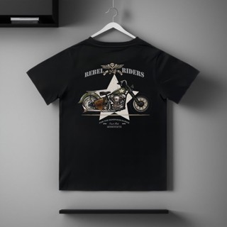 เสื้อยืดแขนสั้น พิมพ์ลาย Juki Motorcycle Rock สไตล์ยุโรป อเมริกัน เรโทร สําหรับผู้ชาย และผู้หญิง