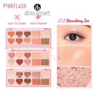 Pinkflash Long Lasting หลาย Face Palette อายแชโดว์ Blush Highlighter Contour 4 In 1 Convinience สูง Pigment นุ่มและเรียบเนียน Ohmylove TECH3