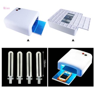 Kiss โคมไฟบ่มเล็บ 4 หลอด 36w หน้าจอโทรศัพท์มือถือ บํารุงรักษาแสง UV