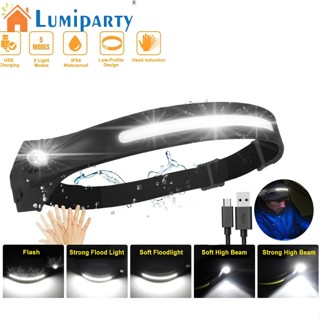 Lumiparty ไฟหน้า Led 5 โหมด 350 Lm 230 องศา ชาร์จ Usb ปรับได้