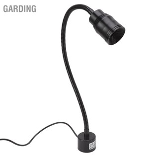 Garding ไฟเครื่องจักร LED โคมไฟทำงานคอห่าน 7W พร้อมฐานแม่เหล็ก ปลั๊ก US 110-220V สำหรับอ่านหนังสือ