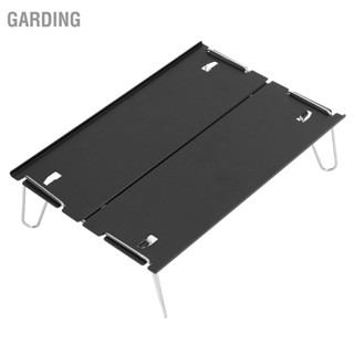  Garding โต๊ะพับตั้งแคมป์กลางแจ้งอลูมิเนียมแบบพกพาน้ำหนักเบาโต๊ะพับขนาดเล็กมัลติฟังก์ชั่โต๊ะตั้งแคมป์สีดำ