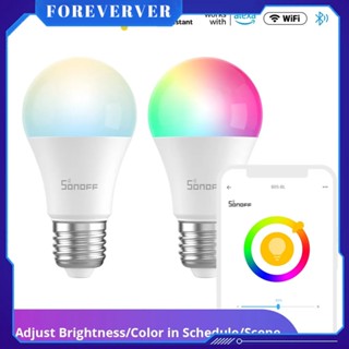 Sonoff B02-bl/b05-bl Wi-Fi หลอดไฟ LED สมาร์ท WiFi สมาร์ท LED RGB หลอดไฟทำงานร่วมกับ Alexa หรี่แสงได้ WIFI สมาร์ทหลอดไฟ LED โคมไฟ fore