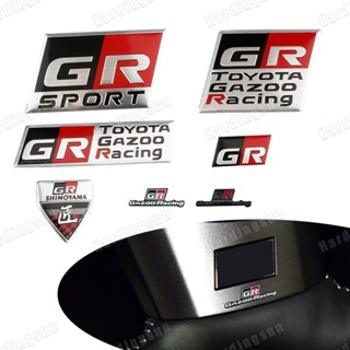 สติกเกอร์โลโก้ GR GAZOO RACING GR SPORT อลูมิเนียม ป้องกันรอยขีดข่วน สําหรับ Toyota จํานวน 1 ชิ้น