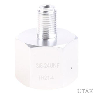 Cylinder CO2 Trapezoidal Thread Adapter Connector TR21-4 Convert to 3/8UNF-24