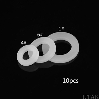 Utake ปะเก็นแหวนซีลท่อน้ํา ซิลิโคน 1 2 3 4 1 10 ชิ้น